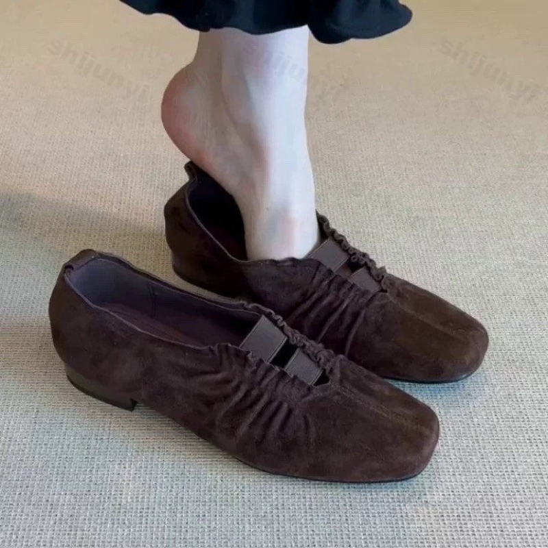 Vintage Outdoor Fashion - Karree-Damen-Mary-Jane-Schuhe mit quadratischer Zehenpartie, 2025, Herbst,