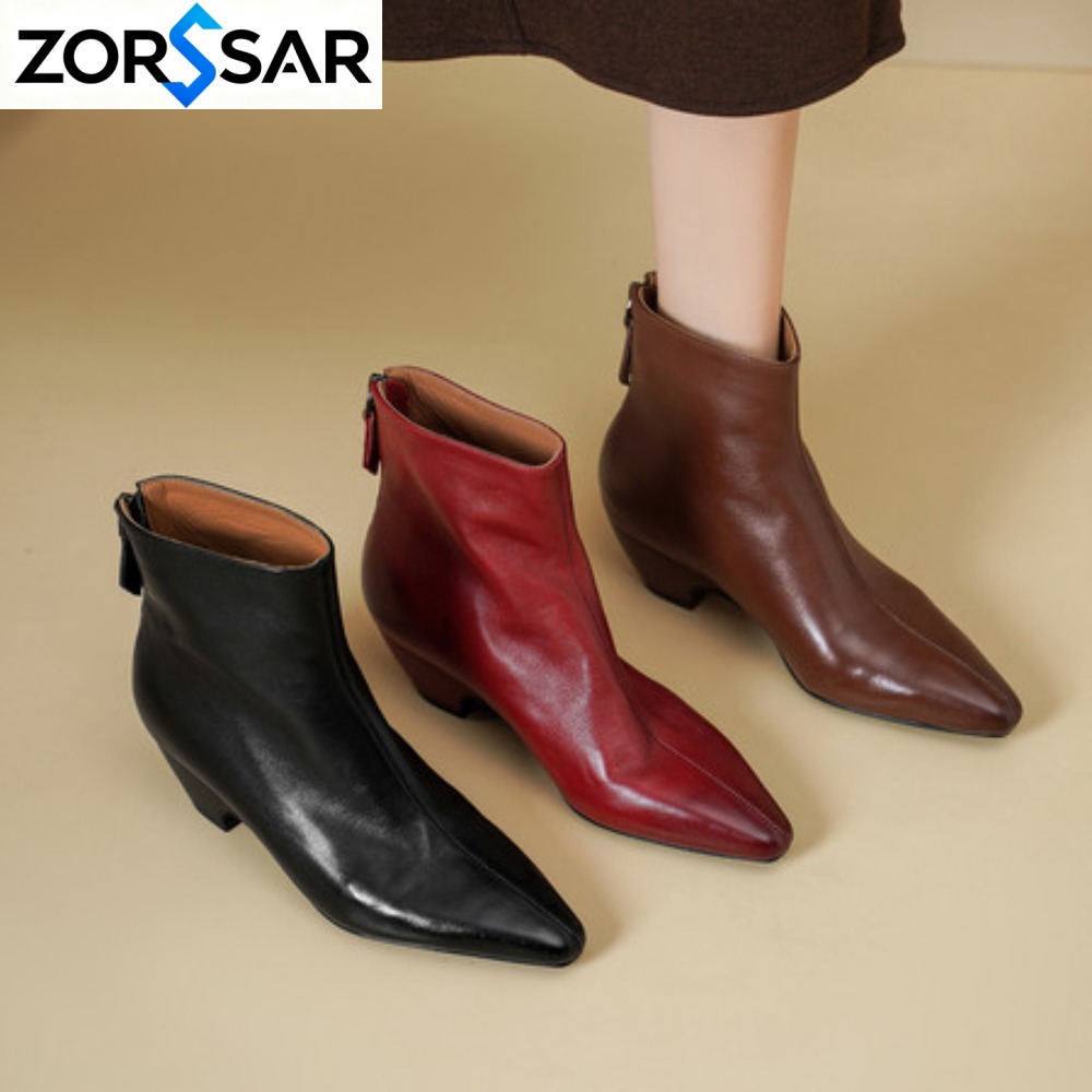 Vintage Fashion Online - Street-Style Vintage Spitze Reißverschluss Damen Stiefeletten