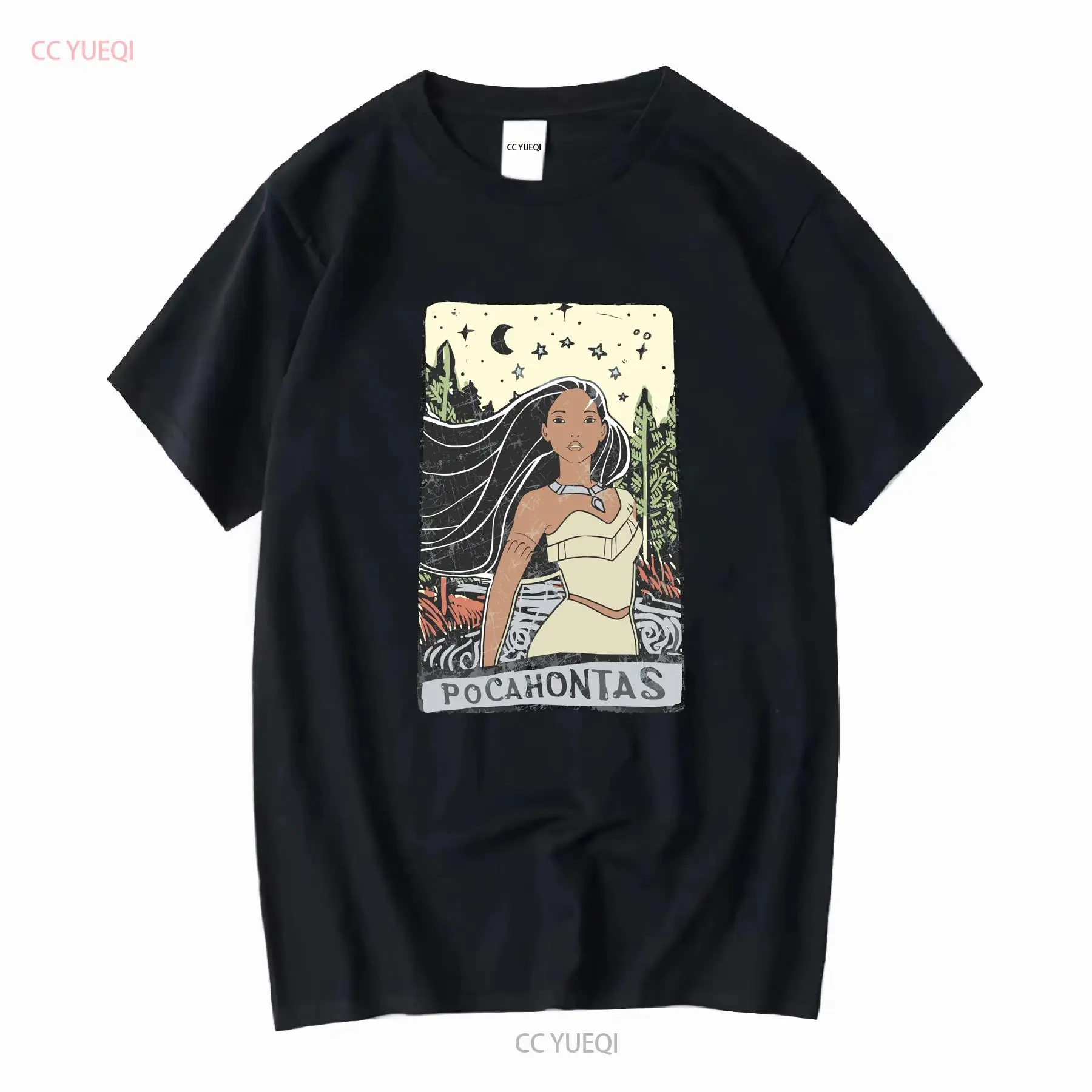 Vintage Fashion Jersey - Pocahontas T-Shirt Größen Baumwolle POC 652154,