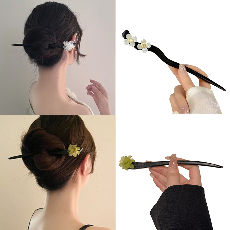 Vintage Fashion Online - Vintage Chinesischen Stil Holz Blume Haar