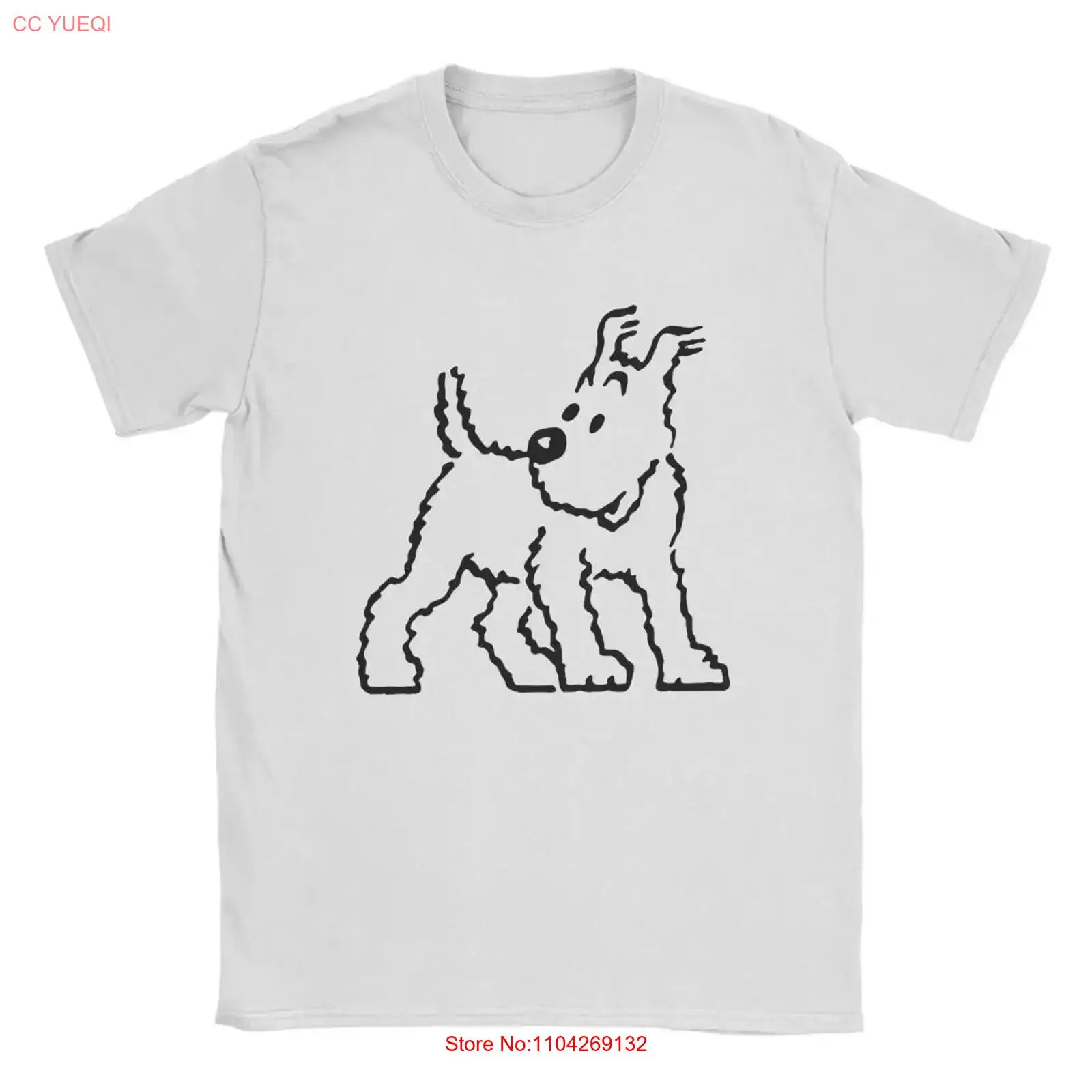 Vintage Fashion Jersey - Snowy Dog Captain Haddock T-Shirt für