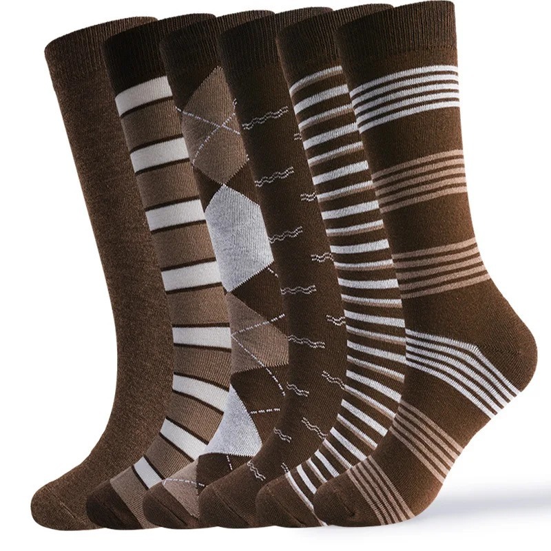6 Paar Vintage Braune Argyle G – Vintage Fashion Enthusiasts Bewertung und Preis