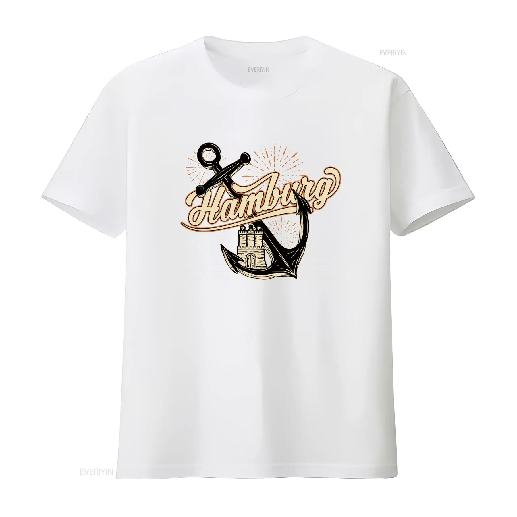 Herren-T-Shirt mit Hamburg-Ank – Vintage Fashion Hamburg Bewertung und Preis