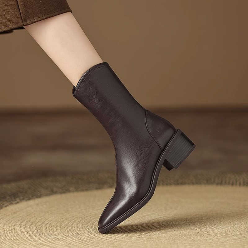 Damen-Stiefeletten aus Leder m – Vintage Fashion Dresses Bewertung und Preis